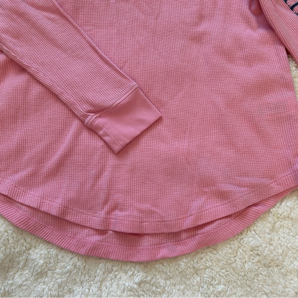 Vineyard Vines Women’s Long Sleeve Thermal Tee in Pink - Picture 6 of 9